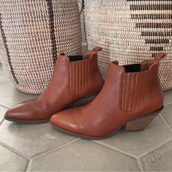 Brand new leather ankle boots, whiskey brown, size 9, Portland Leather Company - Picture 2 of 6